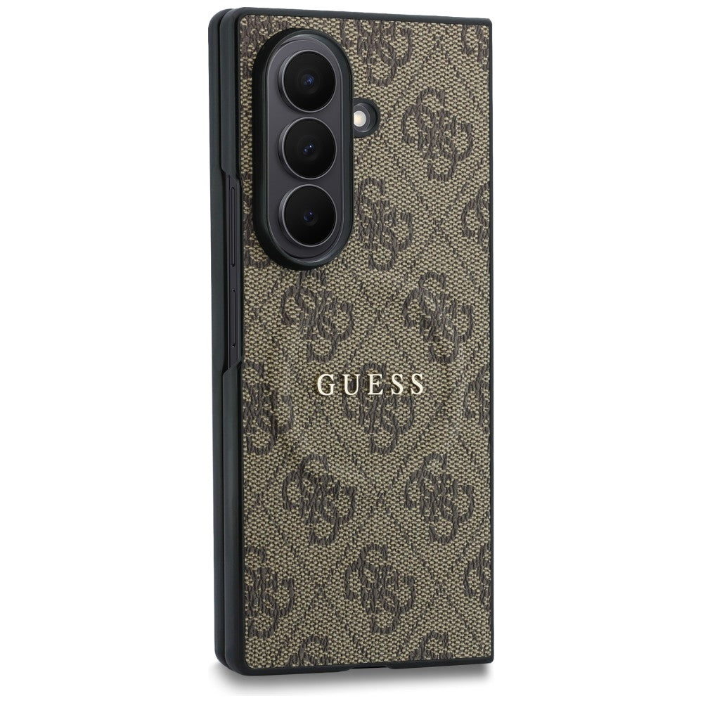 Θήκη MagSafe για Samsung Galaxy Z Fold8 Ultra F976, Guess, 4G Leather Classic, Καφέ