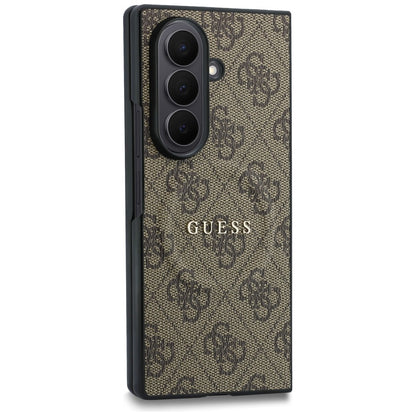 Θήκη MagSafe για Samsung Galaxy Z Fold8 Ultra F976, Guess, 4G Leather Classic, Καφέ
