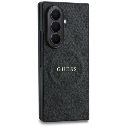 Θήκη MagSafe για Samsung Galaxy Z Fold8 Ultra F976, Guess, 4G Leather Classic, Μαύρη