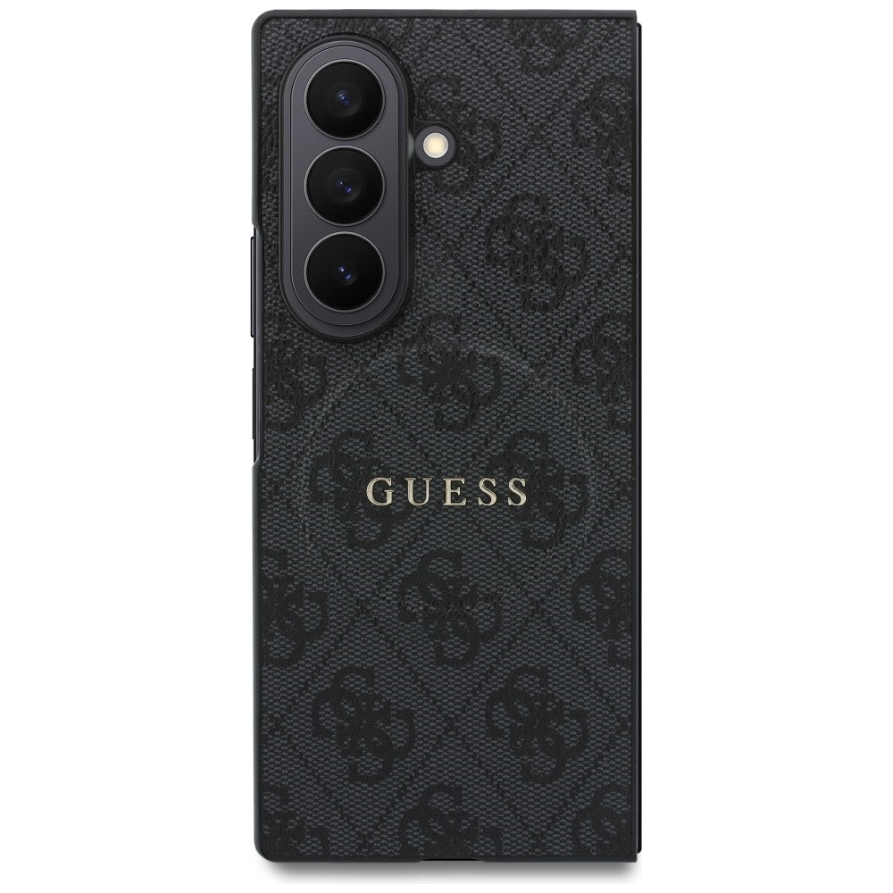 Θήκη MagSafe για Samsung Galaxy Z Fold8 Ultra F976, Guess, 4G Leather Classic, Μαύρη