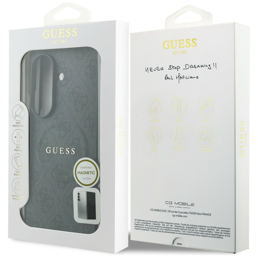 Θήκη MagSafe για Samsung Galaxy Z Fold8 Ultra F976, Guess, 4G Leather Classic, Μαύρη