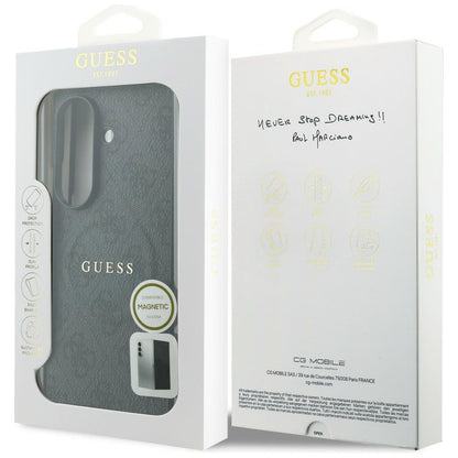 Θήκη MagSafe για Samsung Galaxy Z Fold8 Ultra F976, Guess, 4G Leather Classic, Μαύρη