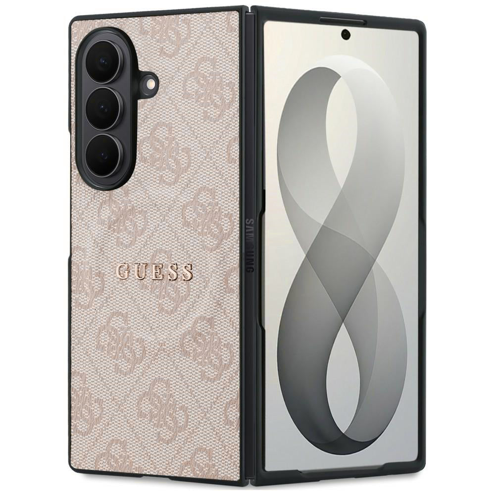 Θήκη MagSafe για Samsung Galaxy Z Fold8 Ultra F976, Guess, 4G Leather Classic, Ροζ