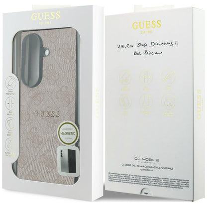 Θήκη MagSafe για Samsung Galaxy Z Fold8 Ultra F976, Guess, 4G Leather Classic, Ροζ