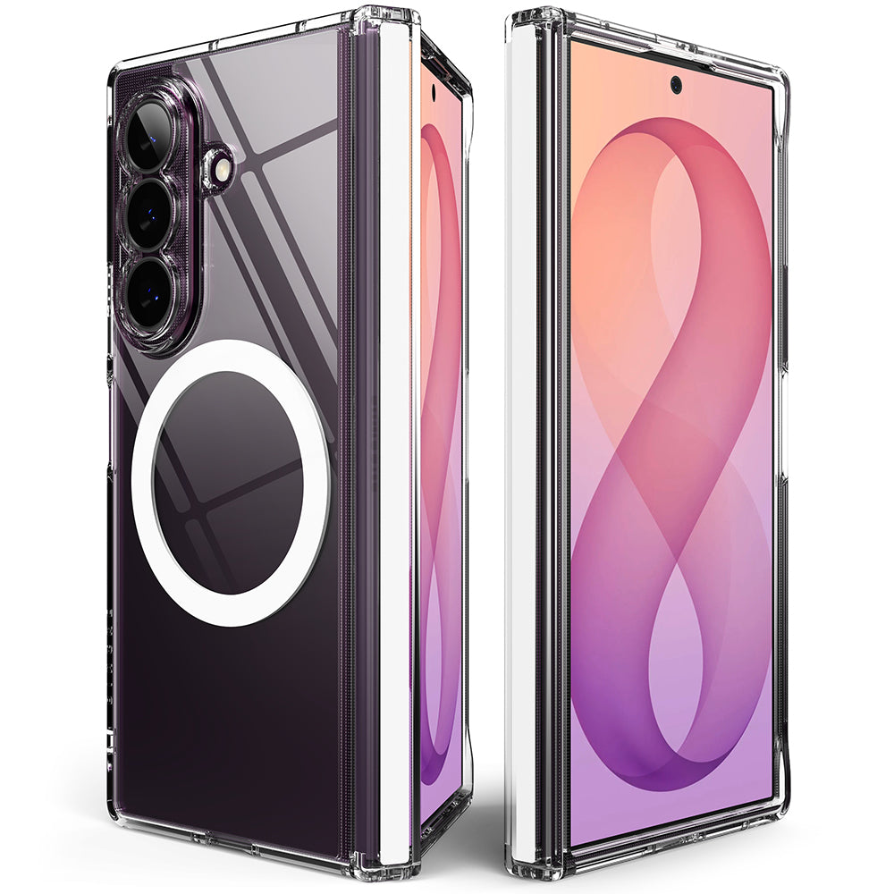 MagSafe Case for Samsung Galaxy Z Fold8 Ultra F976, Ringke, Fusion Flap, Transparent