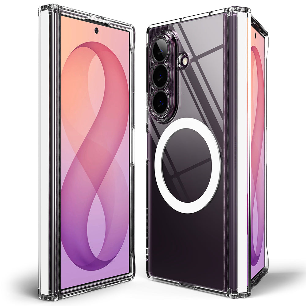 MagSafe Case for Samsung Galaxy Z Fold8 Ultra F976, Ringke, Fusion Flap, Transparent