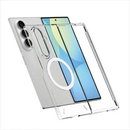 MagSafe Case for Samsung Galaxy Z Fold8 Ultra F976, Spigen, Air Skin, Clear White ACS11505