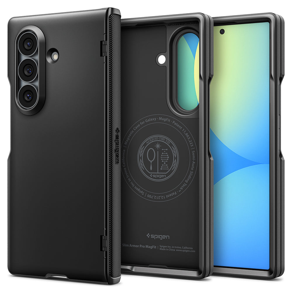 Θήκη MagSafe για Samsung Galaxy Z Fold8 Ultra F976, Spigen, Slim Armor Pro, Μαύρη ACS11508