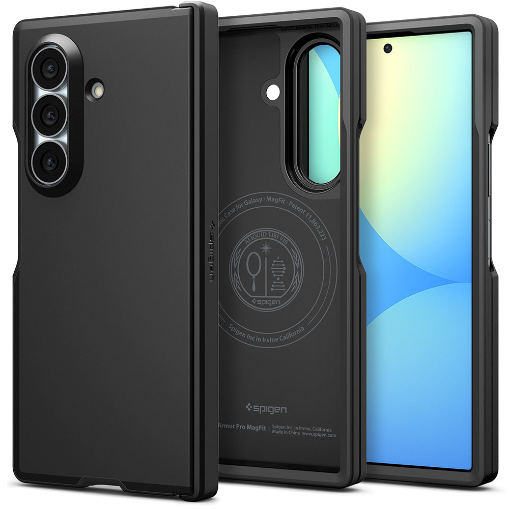 MagSafe Case for Samsung Galaxy Z Fold8 Ultra F976, Spigen, Tough Armor Pro, Black ACS11507