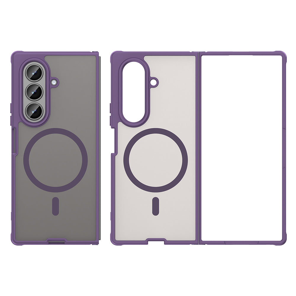 Θήκη MagSafe για Samsung Galaxy Z Fold8 Ultra F976, Techsuit, HaloFrost II, Μωβ