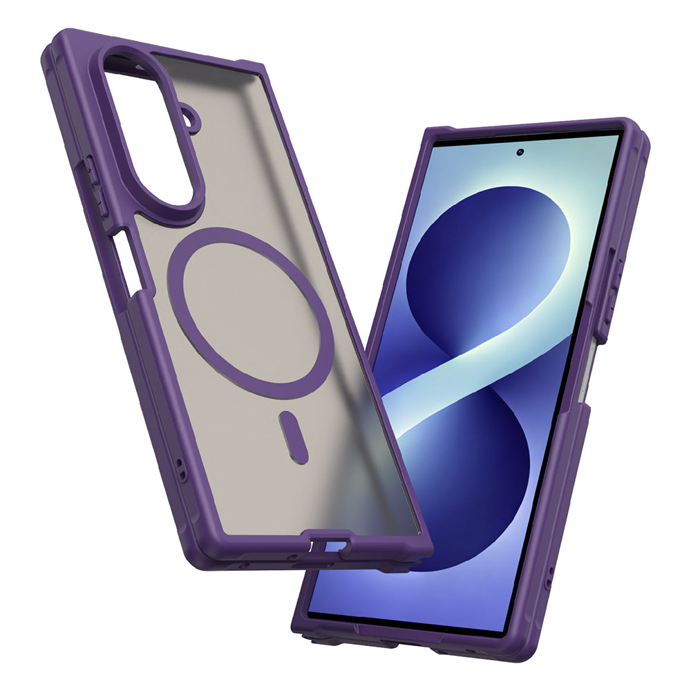 Θήκη MagSafe για Samsung Galaxy Z Fold8 Ultra F976, Techsuit, HaloFrost II, Μωβ