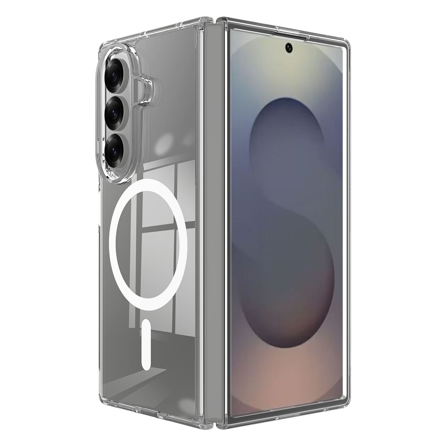Θήκη MagSafe για Samsung Galaxy Z Fold8 Ultra F976, Techsuit, Pro, Διαφανής