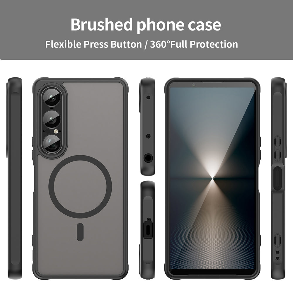 Θήκη MagSafe για Sony Xperia 1 VII, Techsuit, HaloFrost II, Μαύρο