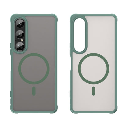 Θήκη MagSafe για Sony Xperia 1 VII, Techsuit, HaloFrost II, Πράσινο