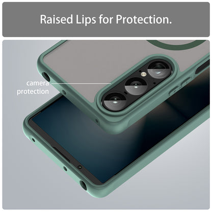 Θήκη MagSafe για Sony Xperia 1 VII, Techsuit, HaloFrost II, Πράσινο