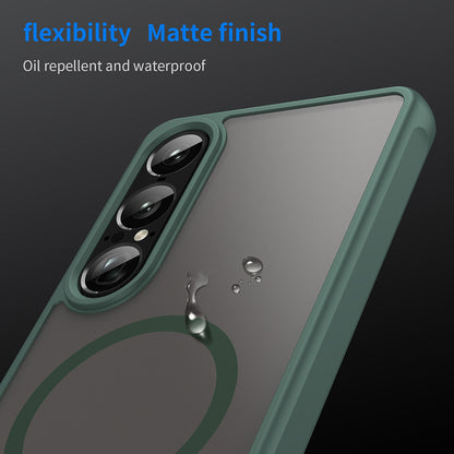 Θήκη MagSafe για Sony Xperia 1 VII, Techsuit, HaloFrost II, Πράσινο