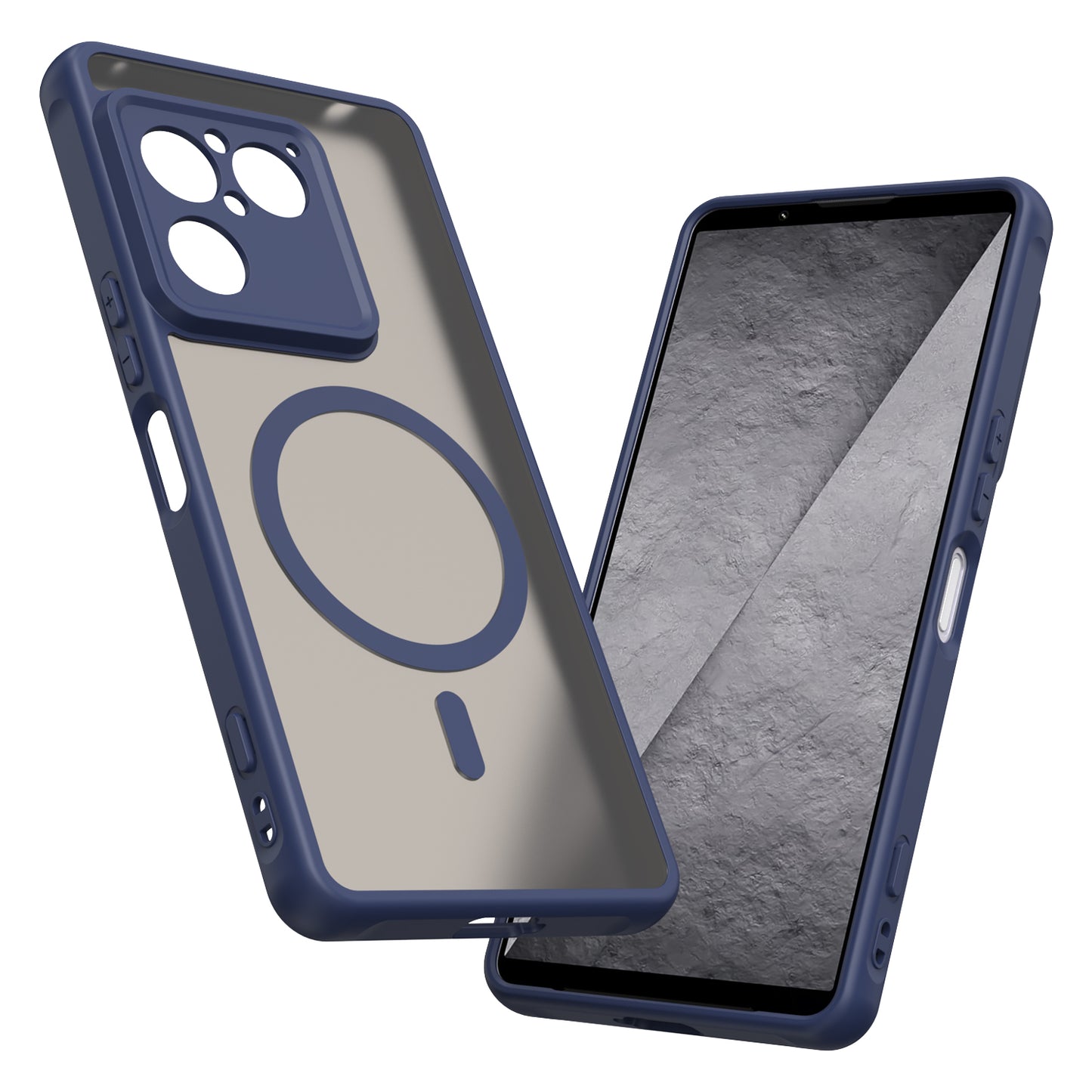 Θήκη MagSafe για Sony Xperia 1 VIII, Techsuit, HaloFrost II, Μπλε Σκούρο