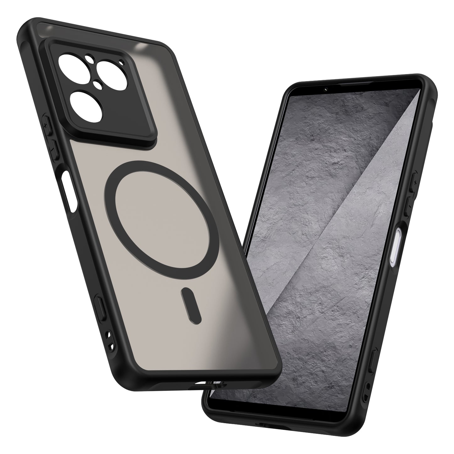 Θήκη MagSafe για Sony Xperia 1 VIII, Techsuit, HaloFrost II, Μαύρο