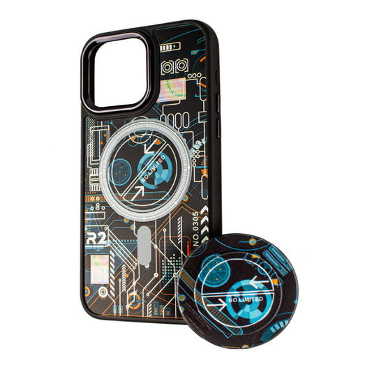 Θήκη MagSafe για Xiaomi Redmi 10A / 9C, BOTER, Τεχνολογία MagPopsocket, Πολύχρωμη