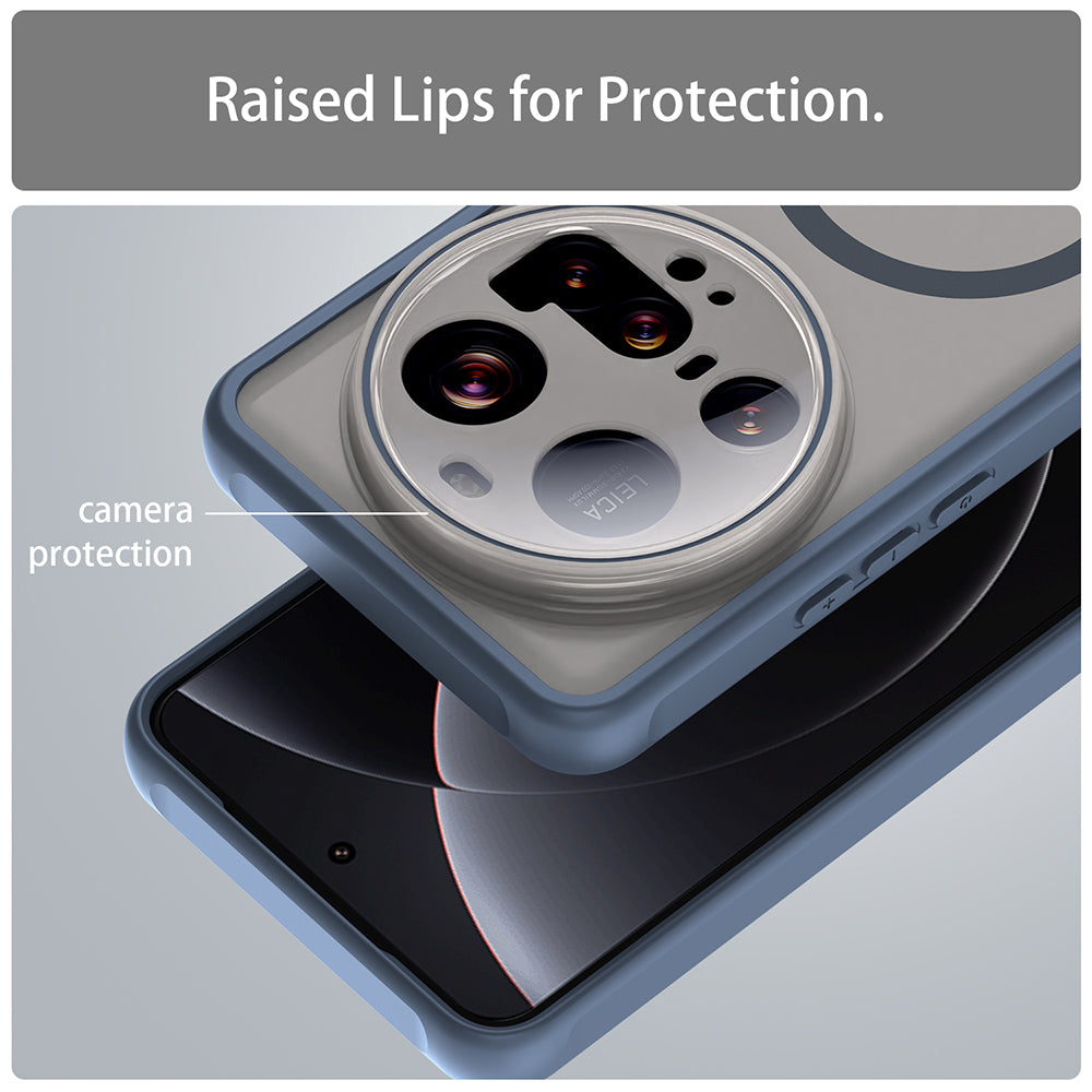MagSafe Case for Xiaomi 15 Ultra, Techsuit, HaloFrost II, Navy Blue