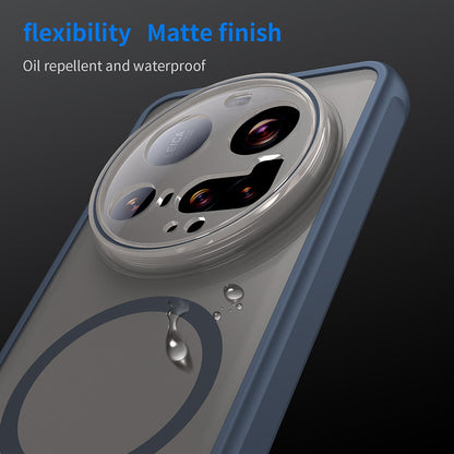 MagSafe Case for Xiaomi 15 Ultra, Techsuit, HaloFrost II, Navy Blue