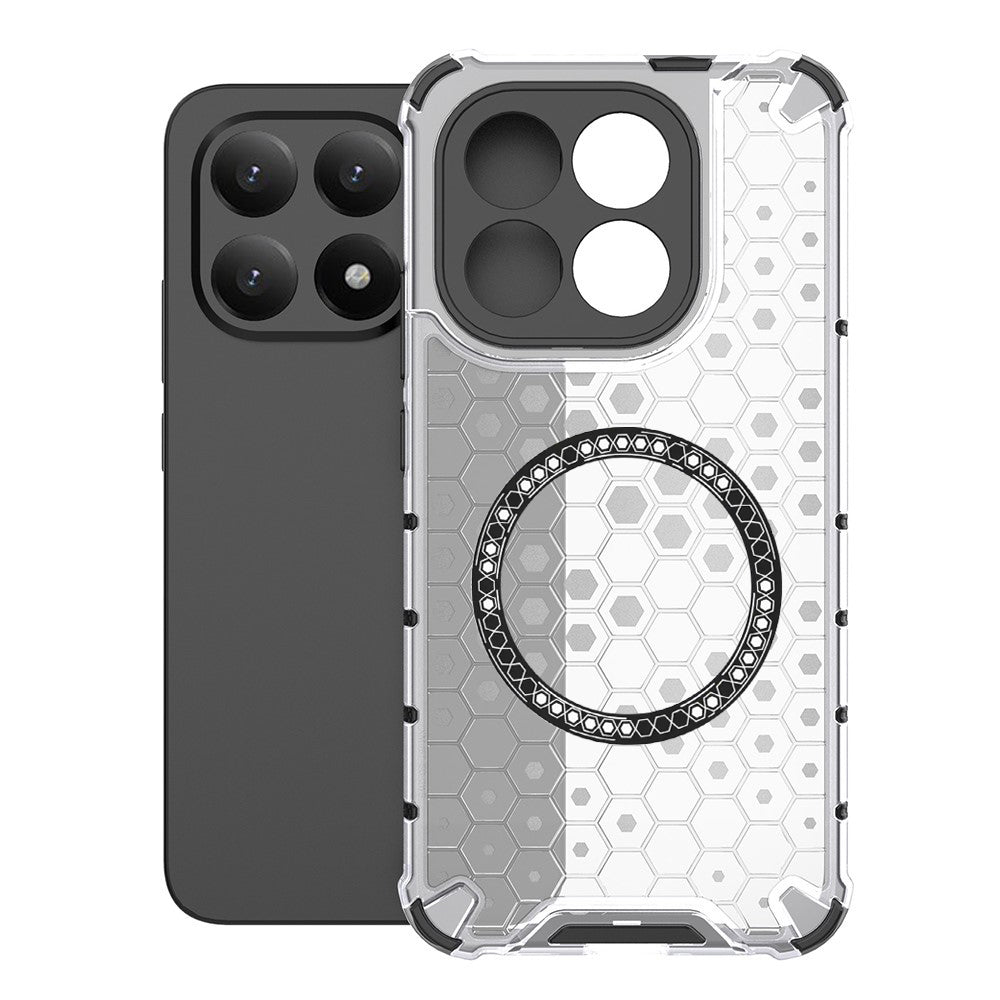 Θήκη MagSafe για Xiaomi 15T, Techsuit, HoneyComb Shield, Λευκή