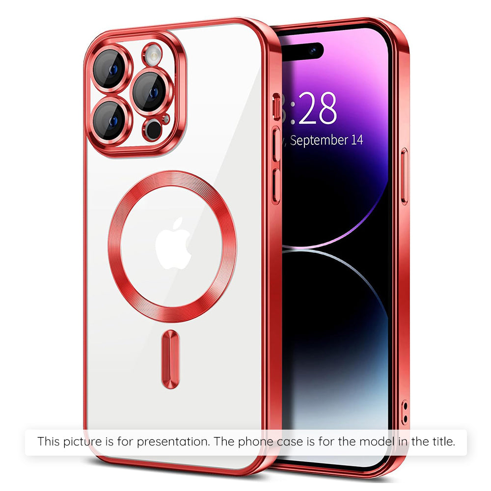 Θήκη MagSafe για Xiaomi 17T Pro, Techsuit, Luxury Crystal, Κόκκινο
