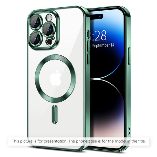 Θήκη MagSafe για Xiaomi 17T Pro, Techsuit, Luxury Crystal, Σκούρο Πράσινο
