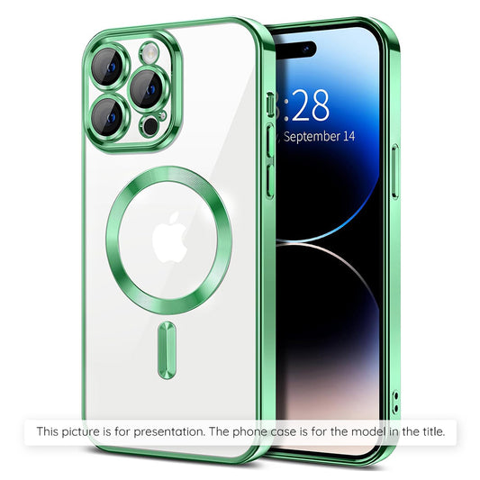 Θήκη MagSafe για Xiaomi 17T, Techsuit, Luxury Crystal, Ανοιχτό Πράσινο