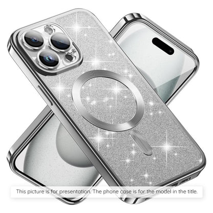 Θήκη MagSafe για Xiaomi 17T, Techsuit, Luxury Glitter, Ασημί