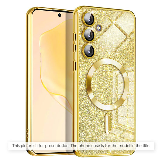Θήκη MagSafe για Xiaomi 17T, Techsuit, Luxury Glitter, Χρυσή
