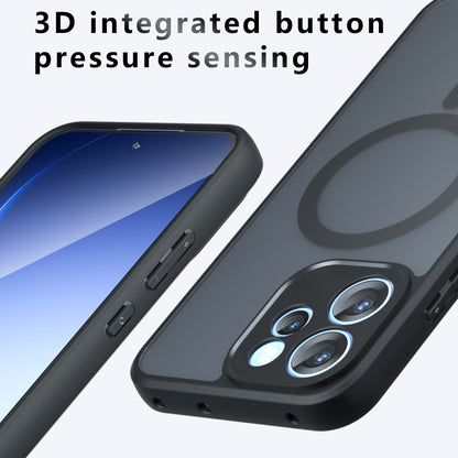 Θήκη MagSafe για Xiaomi 17T, Techsuit, PureFrost, Μαύρο Σατινέ