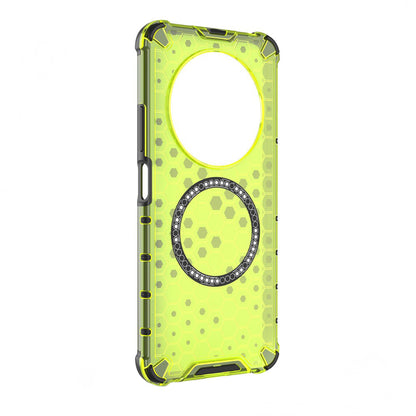 Θήκη MagSafe για Xiaomi Poco C75 / Redmi 14C, Techsuit, HoneyComb Shield, Πράσινο