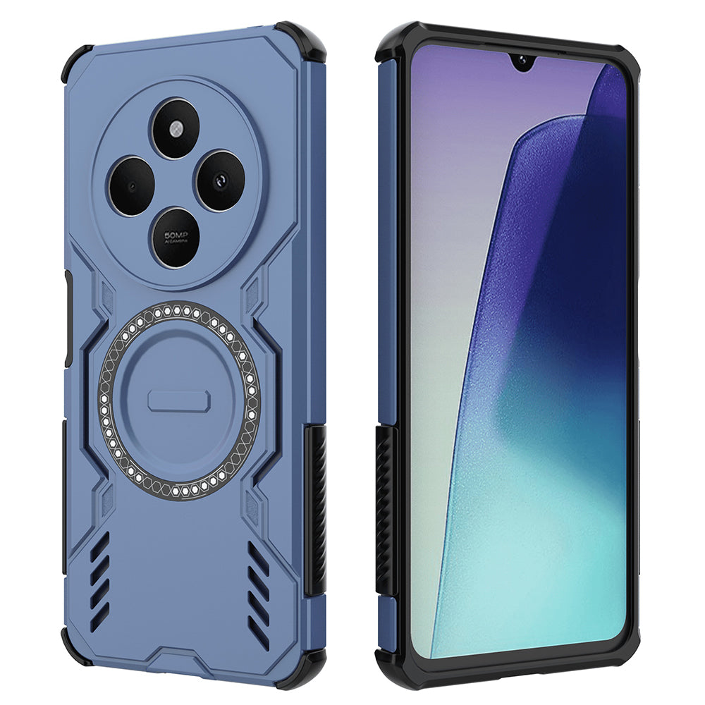 Θήκη MagSafe για Xiaomi Poco C75 / Redmi 14C, Techsuit, ArmorMag, Μπλε