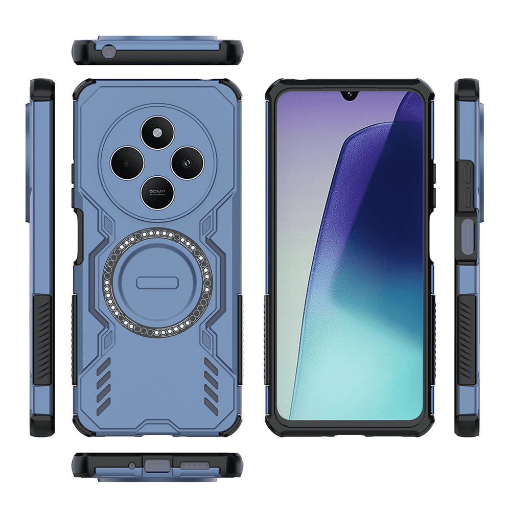 Θήκη MagSafe για Xiaomi Poco C75 / Redmi 14C, Techsuit, ArmorMag, Μπλε