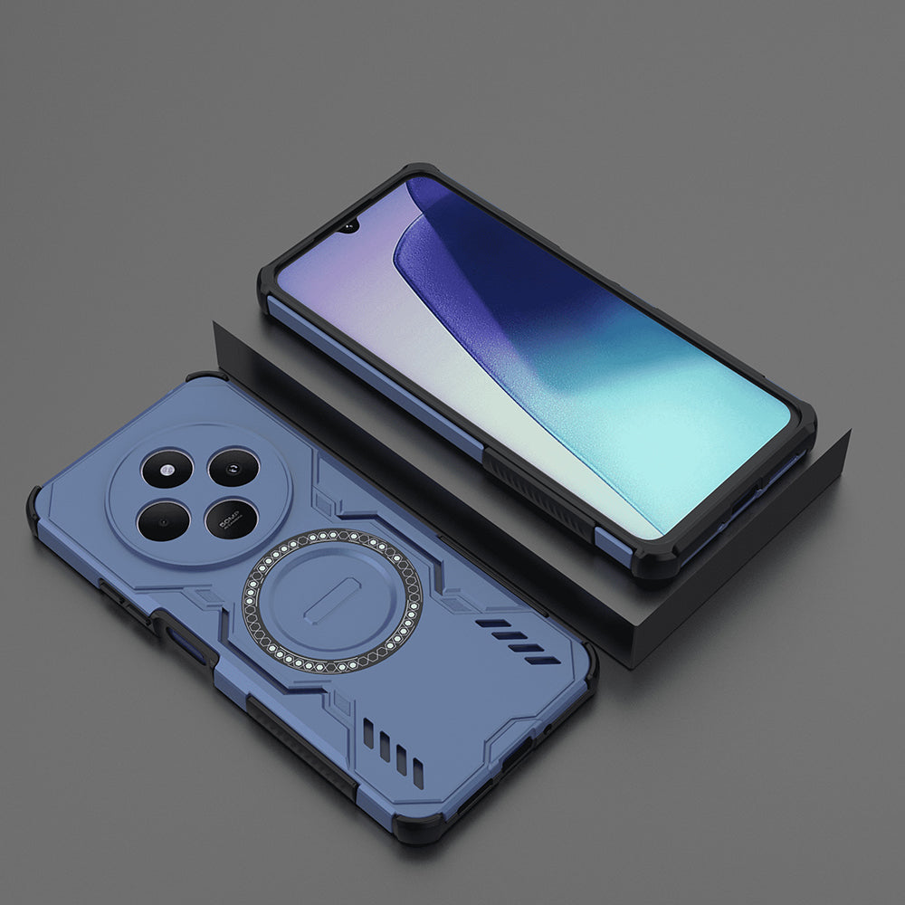 Θήκη MagSafe για Xiaomi Poco C75 / Redmi 14C, Techsuit, ArmorMag, Μπλε