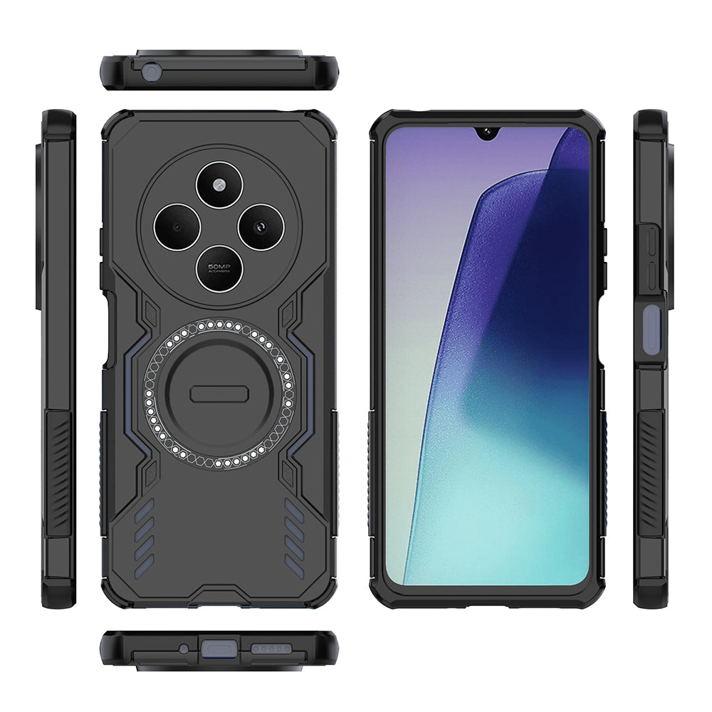 Θήκη MagSafe για Xiaomi Poco C75 / Redmi 14C, Techsuit, ArmorMag, Μαύρη