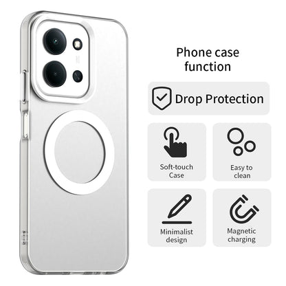 Θήκη MagSafe για Xiaomi Poco C85 4G / Redmi 15C 5G / 15C 4G, Techsuit, CandyCase, Λευκό