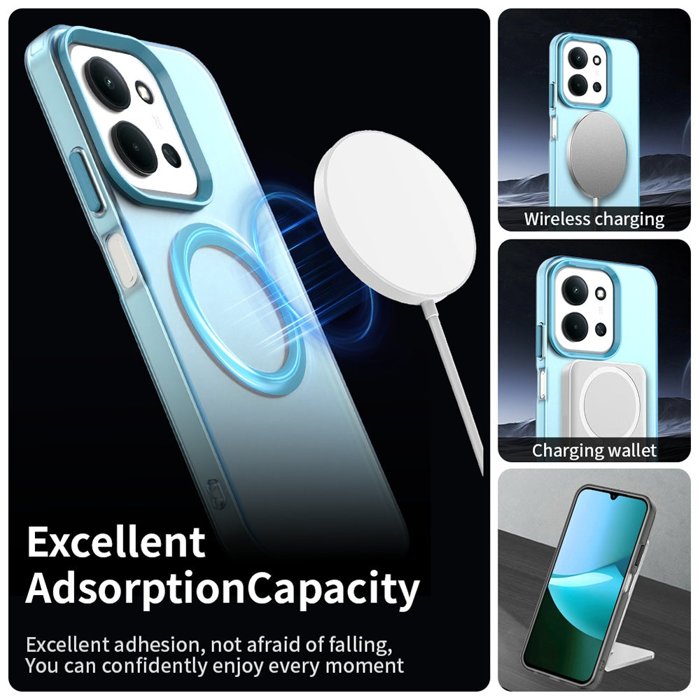 Θήκη MagSafe για Xiaomi Poco C85 4G / Redmi 15C 5G / 15C 4G, Techsuit, CandyCase, Μπλε