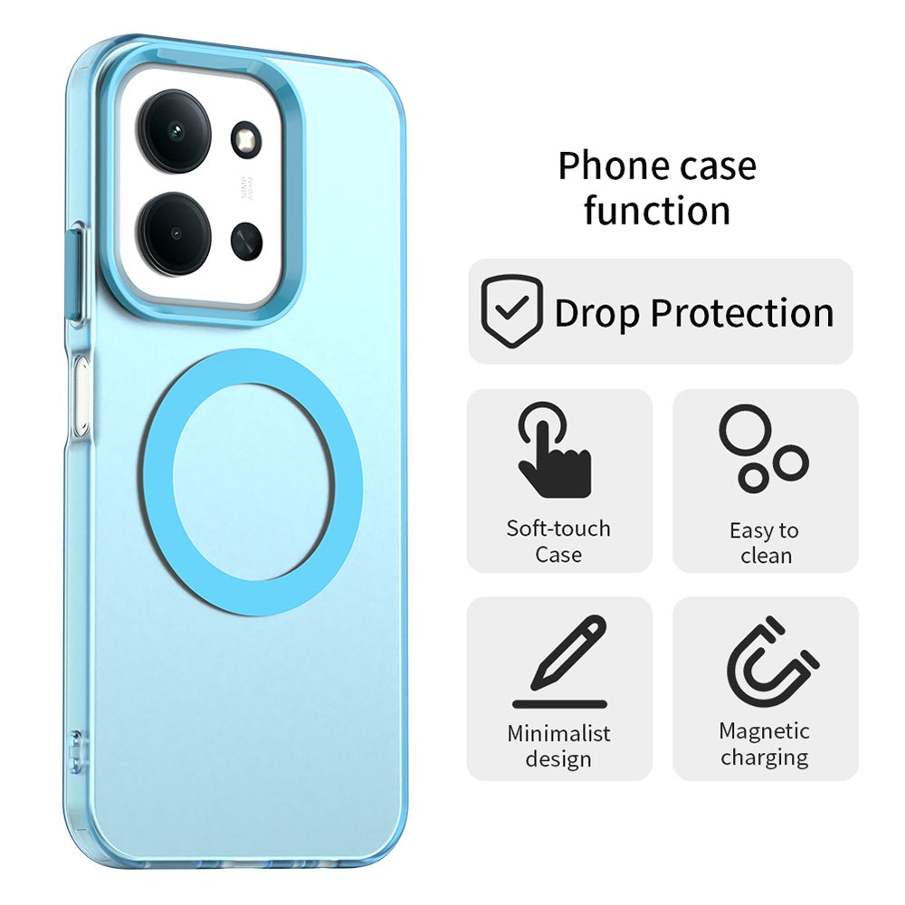 Θήκη MagSafe για Xiaomi Poco C85 4G / Redmi 15C 5G / 15C 4G, Techsuit, CandyCase, Μπλε