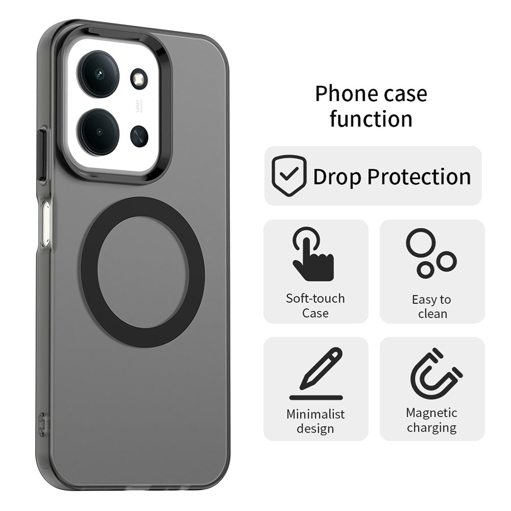 Θήκη MagSafe για Xiaomi Poco C85 4G / Redmi 15C 5G / 15C 4G, Techsuit, CandyCase, Μαύρο
