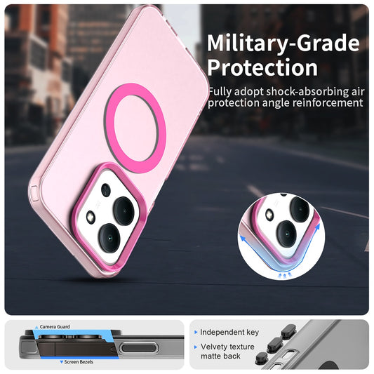 Θήκη MagSafe για Xiaomi Poco C85 4G / Redmi 15C 5G / 15C 4G, Techsuit, CandyCase, Ροζ