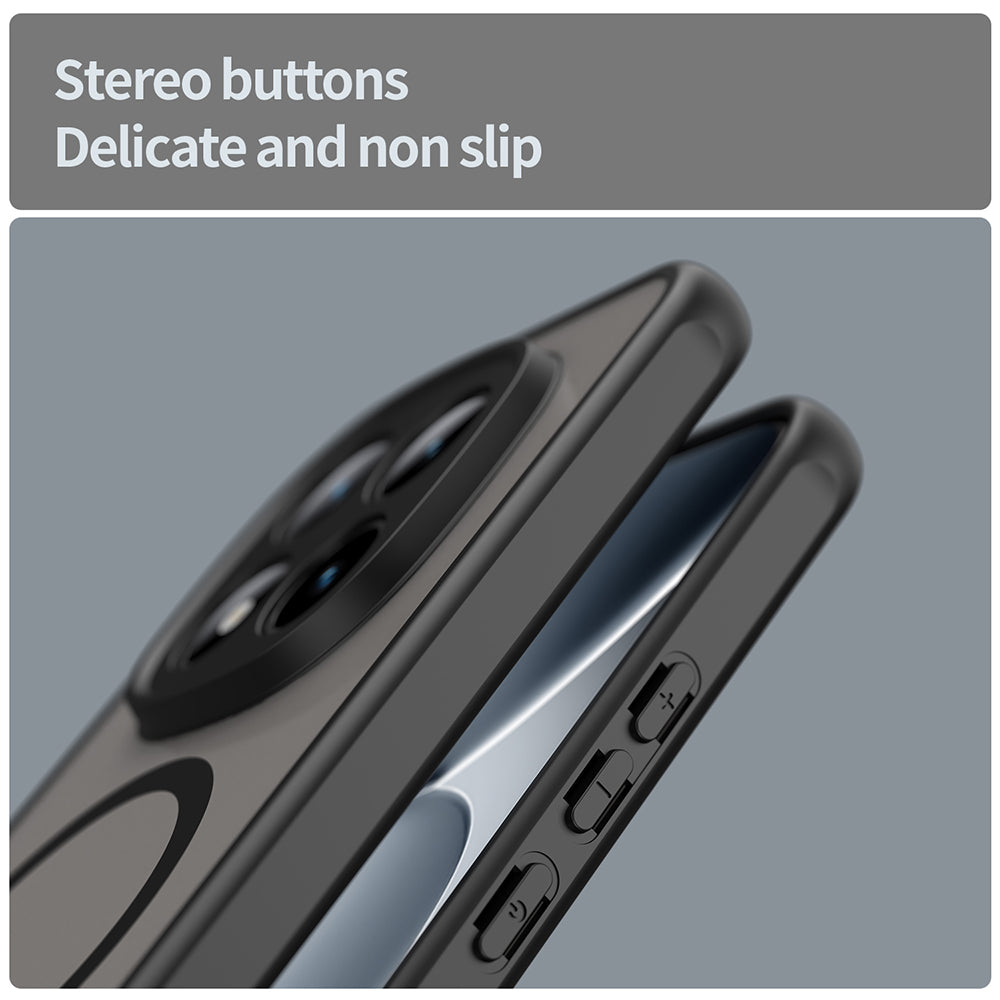 MagSafe Case for Xiaomi Poco M8 Pro / Redmi Note 15 Pro+ 5G, Techsuit, HaloFrost II, Black