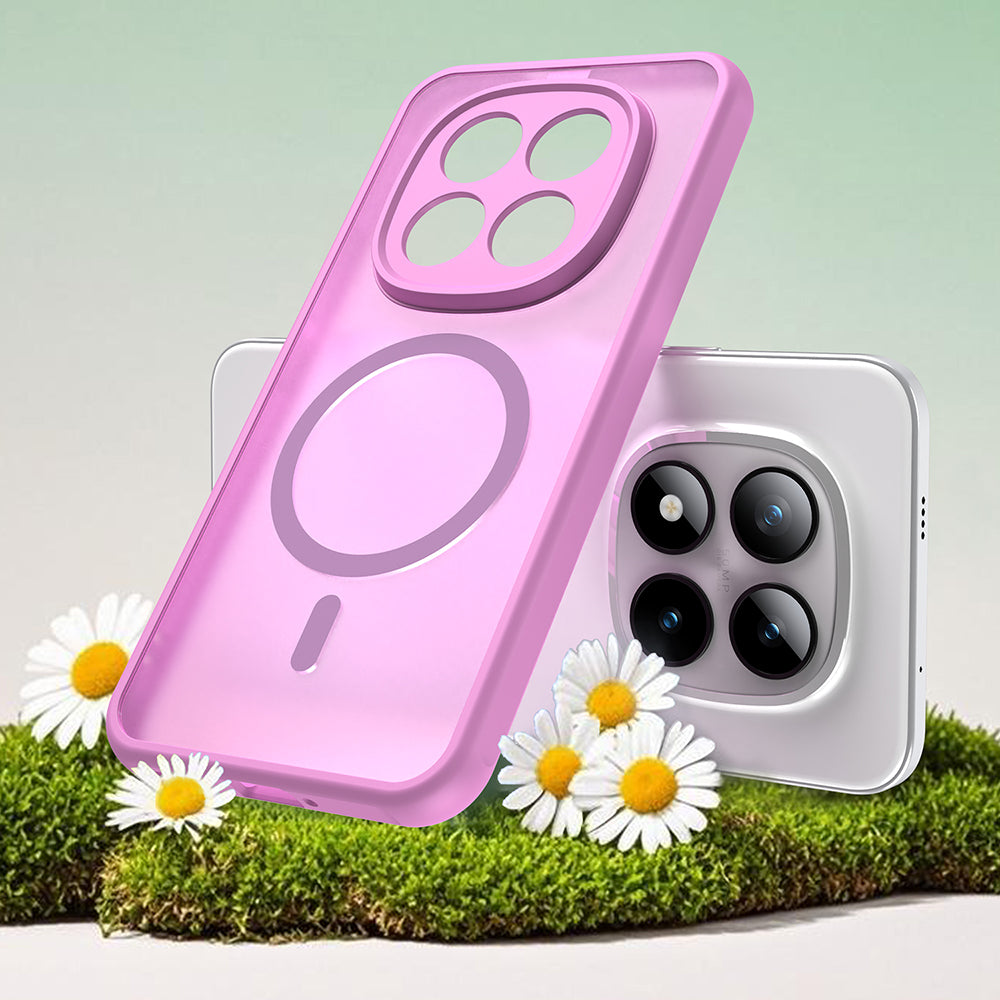 MagSafe Case for Xiaomi Poco M8 Pro / Redmi Note 15 Pro+ 5G, Techsuit, HaloFrost II, Pink