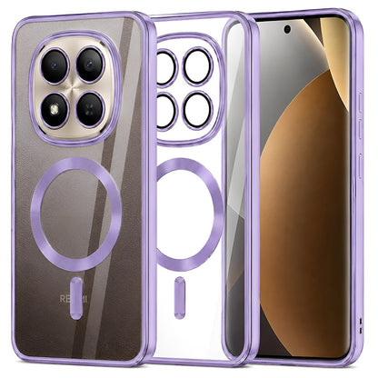 MagSafe Case for Xiaomi Poco M8 Pro / Redmi Note 15 Pro+ 5G, Techsuit, Luxury Crystal, Light Purple