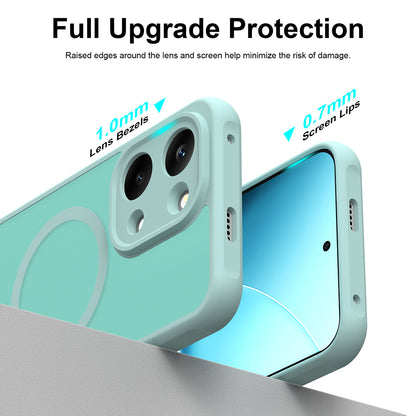 MagSafe Case for Xiaomi Poco X8 Pro Max, Techsuit, HaloFrost II, Light Green