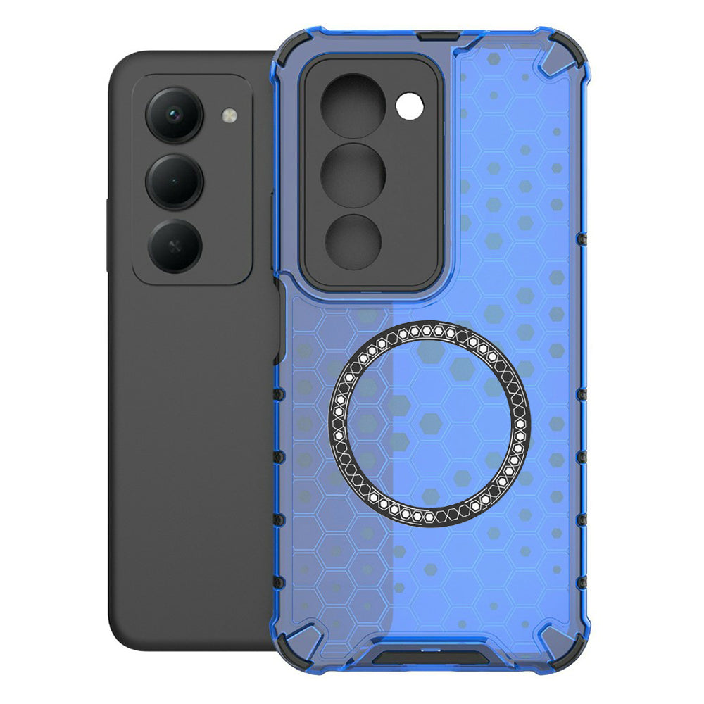 Θήκη MagSafe για Xiaomi Redmi 15 5G / 15 4G, Techsuit, HoneyComb Shield, Μπλε