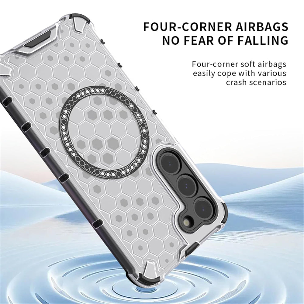 Θήκη MagSafe για Xiaomi Redmi 15 5G / 15 4G, Techsuit, HoneyComb Shield, Πράσινη