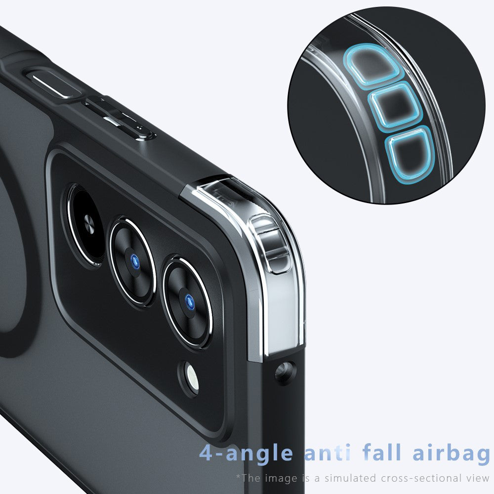 MagSafe Case for Xiaomi Redmi 15 5G / 15 4G, Techsuit, PureFrost, Satin Black