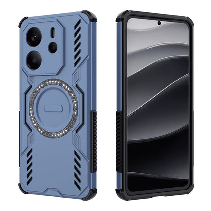 MagSafe Case for Xiaomi Redmi Note 14 4G (Regional), Techsuit, ArmorMag, Blue